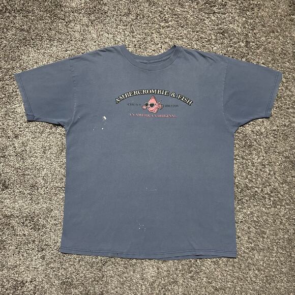 Vintage Chuys Houston Shirt Ambercrombie & Fish Parody Faded Distressed 90s y2k - Picture 8 of 8